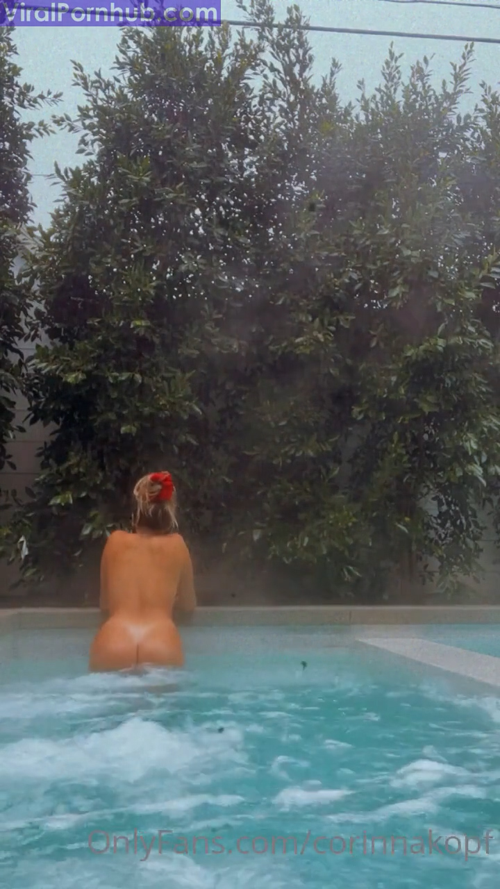 Corinna Kopf The pool naked video OnlyF so hot